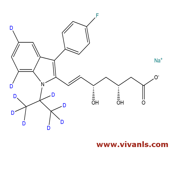 Stable Isotope Labeled Compounds-Fluvastatin-D8 (Major), Sodium Salt-1663663975.png